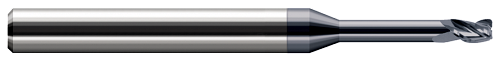 3 FL - 0.0780" (5/64) Cutter DIA x 0.0050" Radius x 0.1170" LOC x 0.4750" Reach - AlTiN Coated  HARVEY TOOL  SKU HARTO1-729278-C3