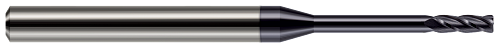 4 FL - 0.1250" (1/8) Cutter DIA x 0.0100" Radius x 0.3750" (3/8) LOC x 1.2500" (1-1/4) Reach - AlTiN Coated Â– HARVEY TOOL Â– SKU HARTO1-730508-C3