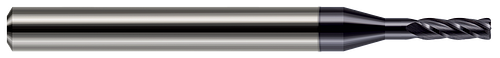 4 FL - 0.0390" (1 mm) Cutter DIA x 0.0050" Radius x 0.1170" LOC x 0.2030" (13/64) Reach - AlTiN Coated  HARVEY TOOL  SKU HARTO1-875239-C3