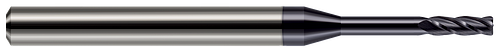 4 FL - 0.0390" (1 mm) Cutter DIA x 0.0100" Radius x 0.1170" LOC x 0.3250" Reach - AlTiN Coated  HARVEY TOOL  SKU HARTO1-876039-C3