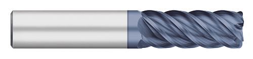 5 FL - 0.1250" (1/8) Cutter DIA x 0.0300" Radius x 0.5000" (1/2) LOC - AlTiN Coated  TITAN USA  SKU TITUS1-TC63910