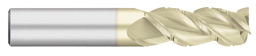 3 FL - 0.5000" (1/2) Cutter DIA x 0.1250" (1/8) Radius x 1.2500" (1-1/4) LOC - ZrN Coated  TITAN USA  SKU TITUS1-TC67403