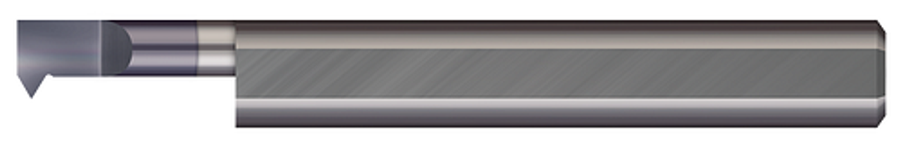 Right Hand - 0.1260" Min Bore DIA x 0.400" Max Bore Depth x 0.0300" Projection x 1.50" (1-1/2) OAL x 0.0020" Radius #20-56 - AlTiN Coated  MICRO 100  SKU MIC100-IT-110400X