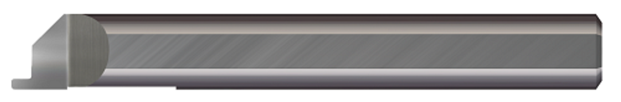 Right Hand - 0.1250" (1/8) Min Bore DIA x 0.375" (3/8) Max Bore Depth x 0.0300" Tooth Width x 0.0500" Projection x 1.50" (1-1/2) OAL x 0.0030" Radius  MICRO 100  SKU MIC100-FGC3-125-030-050