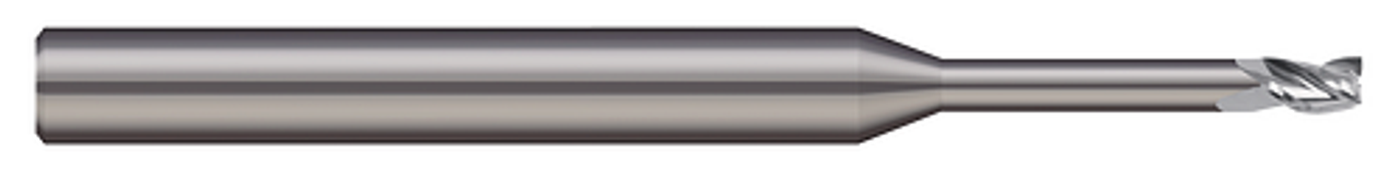 3 FL - 0.0750" (1.9 mm) Cutter DIA x 0.113" LOC x 0.900" Reach  MICRO 100  SKU MIC100-MEF-075-900-3