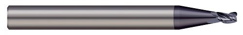 3 FL - 0.0781" (5/64) Cutter DIA x 0.005" Radius x 0.117" LOC - nACRoÂ® Coated  MICRO 100  SKU MIC100-MEF-078-117-3-005K