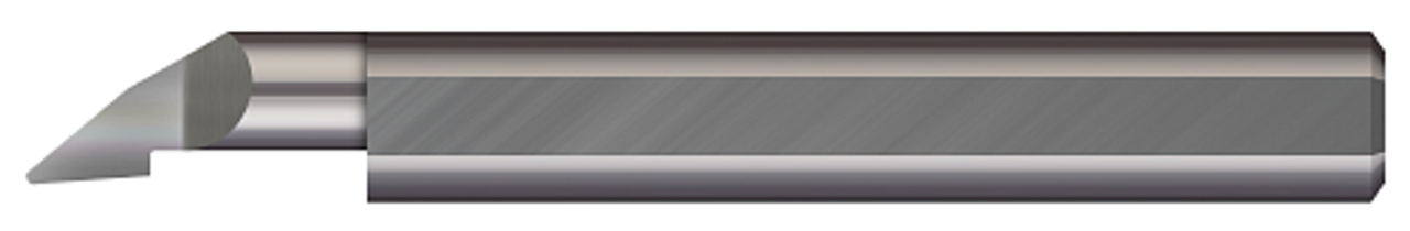 Right Hand - 0.1960" Min Bore DIA x 0.500" (1/2) Max Bore Depth x 0.0300" Projection x 2.50" (2-1/2) OAL x 0.0080" Radius  MICRO 100  SKU MIC100-PF-180500