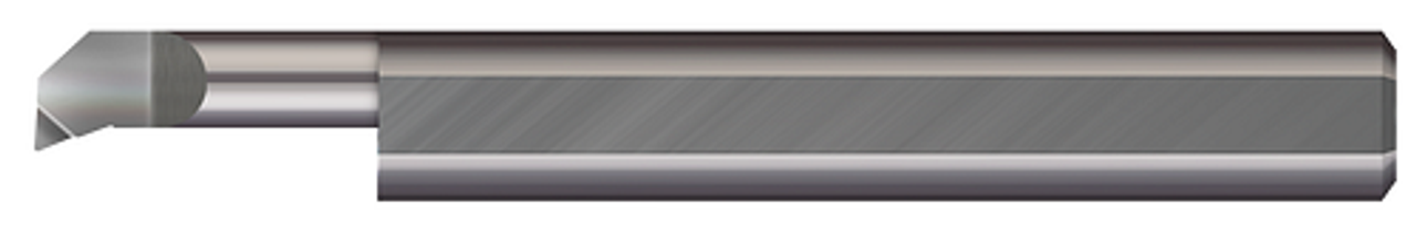 Right Hand - 0.0550" (1.4 mm) Min Bore DIA x 0.200" Max Bore Depth x 0.0050" Projection x 1.50" (1-1/2) OAL x 0.002" Corner Radius  MICRO 100  SKU MIC100-PBT2-050200