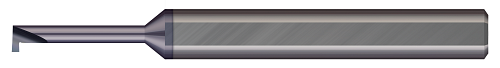 Right Hand - 0.1340" Min Bore DIA x 0.150" Max Bore Depth x 0.0200" Tooth Width x 0.0400" Projection x 2.00" (2) OAL - AlTiN Coated  MICRO 100  SKU MIC100-MRR-020-150-120X