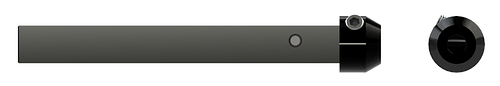 Quick Change - 0.1875" (3/16) Bore DIA x 0.5000" (1/2) Shank Height x 4.80" Overall Length x 0.750" (3/4) Collar DIA  MICRO 100  SKU MIC100-QSG-187-500