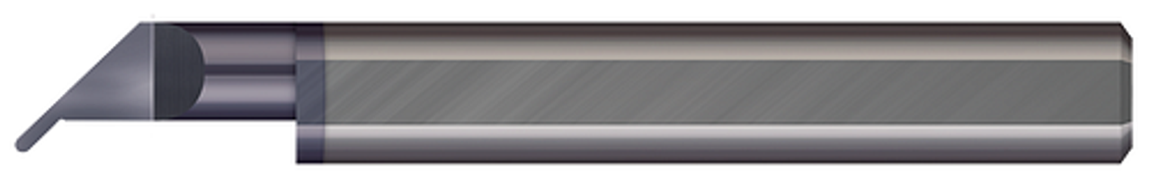 Right Hand - 0.3250" Min Bore DIA x 0.500" (1/2) Max Bore Depth x 0.0500" Tooth Width x 0.0830" Projection x 2.50" (2-1/2) OAL x 0.0250" Radius - AlTiN Coated  MICRO 100  SKU MIC100-UC-31050-8X