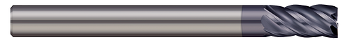 5 FL - 0.5000" (1/2) Cutter DIA x 0.625" (5/8) LOC - nACRoÂ® Coated  MICRO 100  SKU MIC100-VHS-500-5K