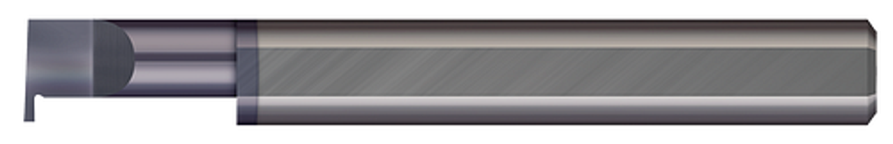 Right Hand - 8.550 mm Min Bore DIA x 40.00 mm Max Bore Depth x 1.090 mm Tooth Width x 2.500 mm Projection x 63.0 mm OAL - AlTiN Coated  MICRO 100  SKU MIC100-RRM-110-40X