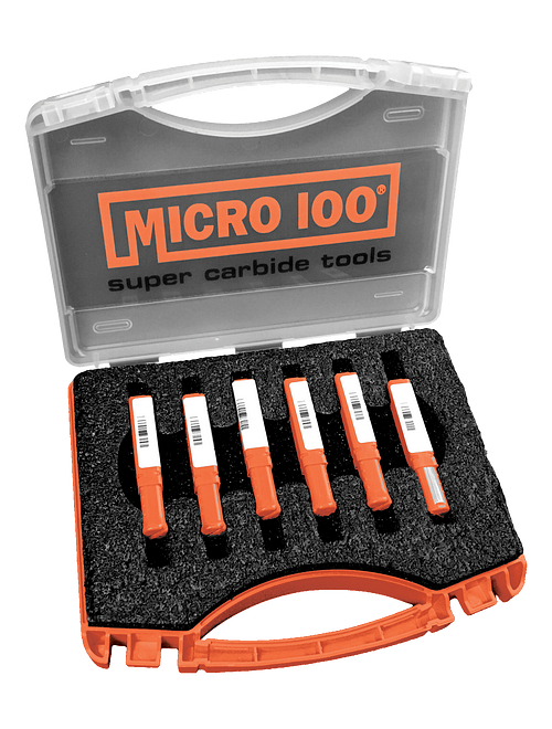 Grooving Tools - Retaining Ring - 1/4" and 5/16" Shank DIA - Right Hand - 6 Piece Set  MICRO 100  SKU MIC100-RR-1