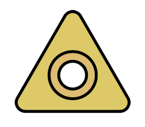 .375 IC X .015 R TD STYLE INSERT, 10 PC  MICRO 100  SKU MIC100-TD-6P-1