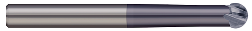6.000 mm Cutter DIA x 18.00 mm Neck Length x 220Â° Wrap Angle - 2 FL - AlTiN Coated  MICRO 100  SKU MIC100-SBMM-060-218X