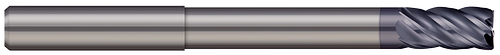 5 FL - 0.5000" (1/2) Cutter DIA x 0.030" Radius x 1.000" (1) LOC x 4.500" (4-1/2) Reach - nACRoÂ® Coated  MICRO 100  SKU MIC100-VLR-500-5-030K