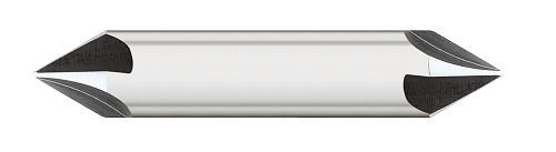 0.5000" (1/2) Shank DIA x 90Â° Included Angle x 3.0000" (3) Overall Length x 0.1090" (7/64) Tip DIA Carbide Countersink DE, 4 Flutes, Uncoated  TITAN USA  SKU TITUS1-CS36125