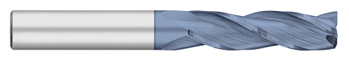 0.3125" (5/16) Cutter DIA x 0.0600" Radius x 1.1250" (1-1/8) Length of Cut Carbide Corner Radius End Mill, 3 Flutes, AlTiN Coated  TITAN USA  SKU TITUS1-TC16826