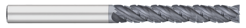 1.0000" (1) Cutter DIA x 3.0000" (3) Length of Cut Carbide Variable Index Square End Mill Chipbreaker, 4 Flutes, ALCRO-Max Coated  TITAN USA  SKU TITUS1-TC28101