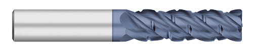 0.7500" (3/4) Cutter DIA x 0.0300" Radius x 2.2500" (2-1/4) Length of Cut Carbide Corner Radius Rougher, 4 Flutes, AlTiN Coated  TITAN USA  SKU TITUS1-TC29879
