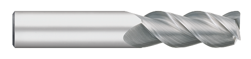 0.5000" (1/2) Cutter DIA x 0.0400" Radius x 0.6250" (5/8) Length of Cut Carbide Corner Radius End Mill, 3 Flutes, Uncoated  TITAN USA  SKU TITUS1-TC40731
