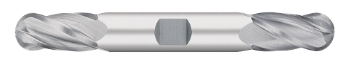 0.2188" (7/32) Cutter DIA x 0.5625" (9/16) Length of Cut Carbide Ball End Mill, 4 Flutes, Uncoated  TITAN USA  SKU TITUS1-TC13514