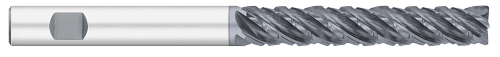0.6250" (5/8) Cutter DIA x 0.0600" Radius x 3.0000" (3) Length of Cut Carbide Variable Index Corner Radius End Mill Chipbreaker, 5 Flutes, ALCRO-Max Coated  TITAN USA  SKU TITUS1-TC13408