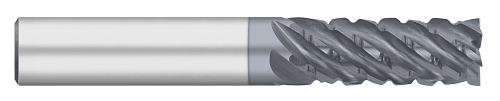 0.3750" (3/8) Cutter DIA x 1.0000" (1) Length of Cut Carbide Variable Index Square End Mill Chipbreaker, 6 Flutes, ALCRO-Max Coated  TITAN USA  SKU TITUS1-TC13431