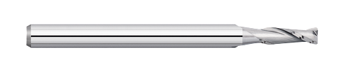 0.0400" Cutter DIA x 0.0050" Radius x 0.1200" Length of Cut Carbide Corner Radius End Mill, 2 Flutes, Uncoated  TITAN USA  SKU TITUS1-TC50734