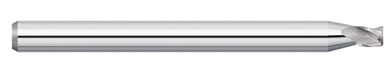 0.1100" (2.8 mm) Cutter DIA x 0.1650" Length of Cut Carbide Square End Mill, 3 Flutes, Uncoated  TITAN USA  SKU TITUS1-TC30821