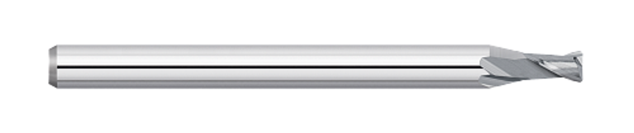 0.0470" (3/64) Cutter DIA x 0.0100" Radius x 0.0710" Length of Cut Carbide Corner Radius End Mill, 2 Flutes, Uncoated  TITAN USA  SKU TITUS1-TC50115