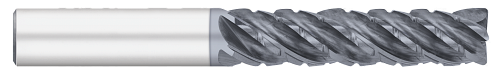 0.5000" (1/2) Cutter DIA x 0.0600" Radius x 2.0000" (2) Length of Cut Carbide Variable Index Corner Radius End Mill Chipbreaker, 5 Flutes, ALCRO-Max Coated  TITAN USA  SKU TITUS1-TC13394