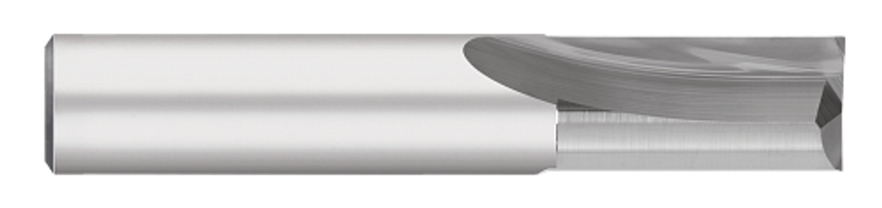 0.1250" (1/8) Cutter DIA x 0.5000" (1/2) Length of Cut Carbide Square End Mill, 2 Flutes, Uncoated  TITAN USA  SKU TITUS1-TC65002