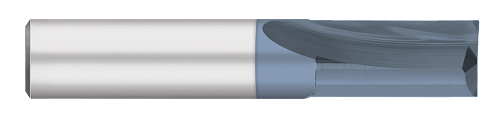 0.3750" (3/8) Cutter DIA x 1.0000" (1) Length of Cut Carbide Square End Mill, 2 Flutes, AlTiN Coated  TITAN USA  SKU TITUS1-TC65029