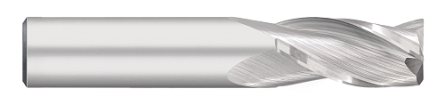 0.7500" (3/4) Cutter DIA x 0.0150" (1/64) Radius x 1.5000" (1-1/2) Length of Cut Carbide Corner Radius End Mill, 3 Flutes, Uncoated  TITAN USA  SKU TITUS1-TC15742