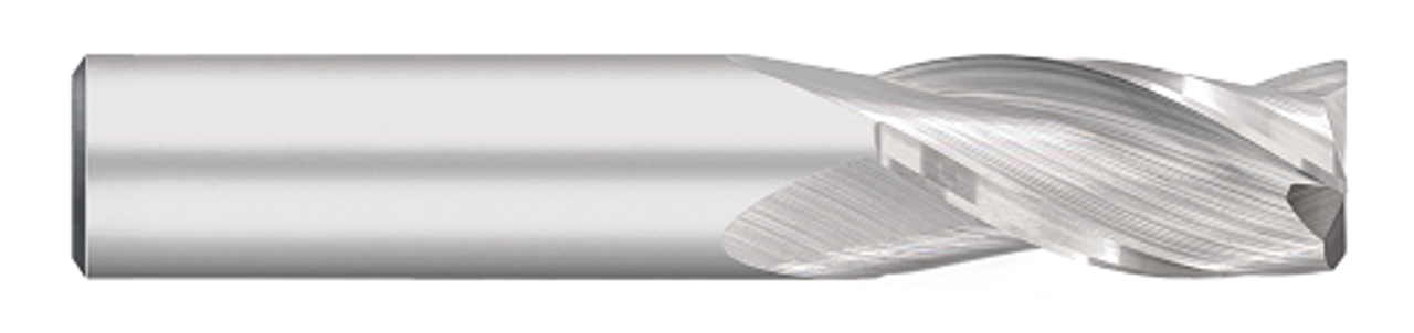 1.0000" (1) Cutter DIA x 0.0900" Radius x 1.5000" (1-1/2) Length of Cut Carbide Corner Radius End Mill, 3 Flutes, Uncoated  TITAN USA  SKU TITUS1-TC15755