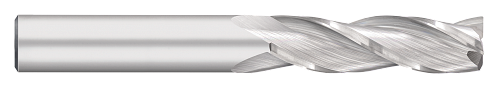 0.1250" (1/8) Cutter DIA x 0.0100" Radius x 0.7500" (3/4) Length of Cut Carbide Corner Radius End Mill, 3 Flutes, Uncoated  TITAN USA  SKU TITUS1-TC15801