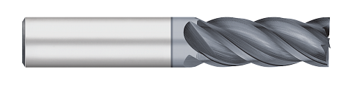0.6250" (5/8) Cutter DIA x 1.2500" (1-1/4) Length of Cut Carbide Variable Index Square End Mill, 4 Flutes, ALCRO-Max Coated  TITAN USA  SKU TITUS1-TC21868