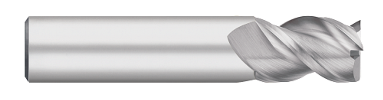 0.3125" (5/16) Cutter DIA x 0.5000" (1/2) Length of Cut Carbide Square End Mill for Aluminum, 3 Flutes, Uncoated  TITAN USA  SKU TITUS1-TC62981