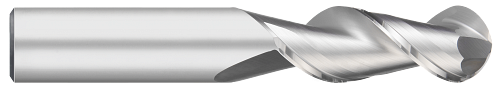 1.0000" (1) Cutter DIA x 2.2500" (2-1/4) Length of Cut Carbide Ball End Mill for Aluminum, 2 Flutes, Uncoated  TITAN USA  SKU TITUS1-TC63078