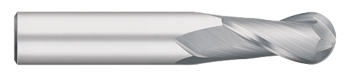 1.0000" (1) Cutter DIA x 1.5000" (1-1/2) Length of Cut Carbide Ball End Mill, 2 Flutes, Uncoated  TITAN USA  SKU TITUS1-TC65094