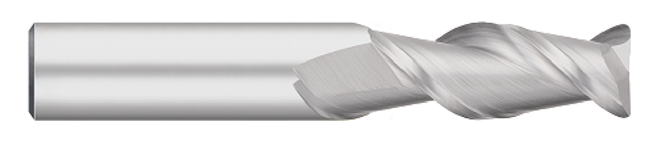 0.7500" (3/4) Cutter DIA x 0.0300" Radius x 1.7500" (1-3/4) Length of Cut Carbide Corner Radius End Mill for Aluminum, 2 Flutes, Uncoated  TITAN USA  SKU TITUS1-TC62430
