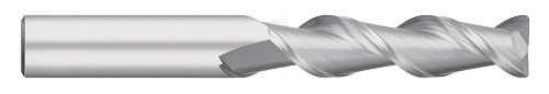 0.3125" (5/16) Cutter DIA x 0.0600" Radius x 1.3750" (1-3/8) Length of Cut Carbide Corner Radius End Mill for Aluminum, 2 Flutes, Uncoated  TITAN USA  SKU TITUS1-TC62445