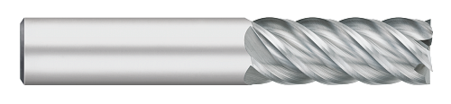0.3750" (3/8) Cutter DIA x 1.0000" (1) Length of Cut Carbide Square End Mill, 5 Flutes, Uncoated  TITAN USA  SKU TITUS1-TC61824
