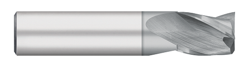 0.0469" (3/64) Cutter DIA x 0.0938" Length of Cut Carbide Square End Mill, 3 Flutes, TiCN Coated  TITAN USA  SKU TITUS1-TC91103