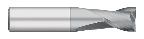 0.0625" (1/16) Cutter DIA x 0.1250" (1/8) Length of Cut Carbide Square End Mill, 2 Flutes, TiCN Coated  TITAN USA  SKU TITUS1-TC91274