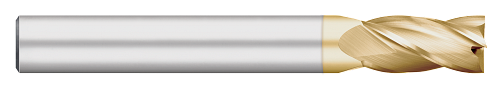 1.0000" (1) Cutter DIA x 2.2500" (2-1/4) Length of Cut Carbide Square End Mill, 4 Flutes, TiN Coated  TITAN USA  SKU TITUS1-TC95688