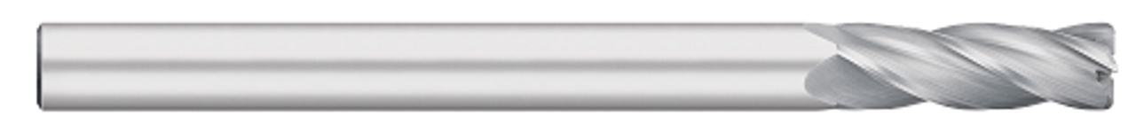 0.7500" (3/4) Cutter DIA x 0.0900" Radius x 3.0000" (3) Length of Cut Carbide Corner Radius End Mill, 4 Flutes, Uncoated  TITAN USA  SKU TITUS1-TC74557