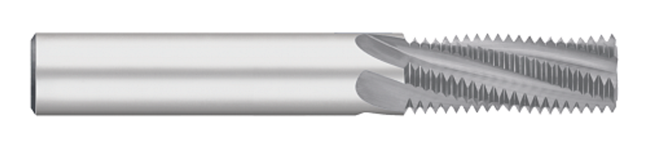 0.3600" Cutter DIA x 0.8750" (7/8) Length of Cut Carbide Multi-Form M12 X 1.25 Multi-Flute Thread Mill - Metric Threads, 4 Flutes, Uncoated  TITAN USA  SKU TITUS1-TC84540